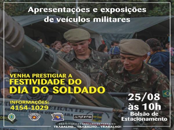 Dia do Soldado é comemorado em Santana de Parnaíba com exposições e apresentações