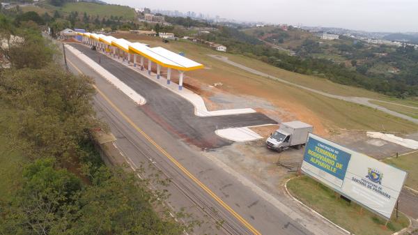 Obra de construção do Terminal Rodoviário de Alphaville está em fase final de conclusão