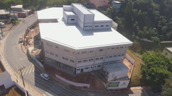 Obra de construção do Complexo de Saúde em Santana de Parnaíba está em fase de acabamento