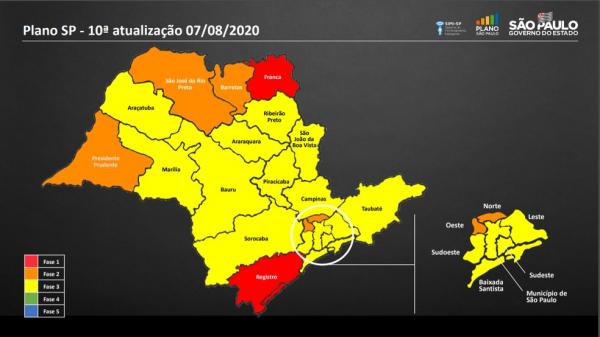 Santana de Parnaíba e cidades da sub-região oeste regridem para a fase laranja do Plano SP