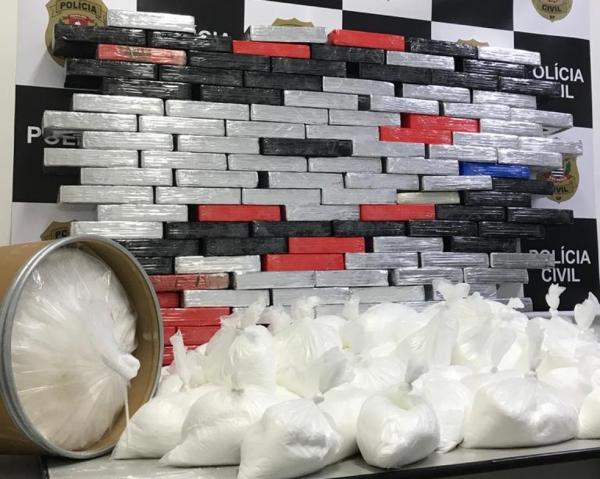 Mais de 200 quilos de cocaína são apreendidos pela Polícia em Jundiaí 