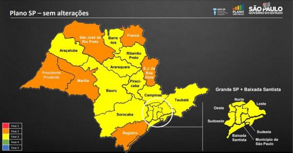 Nenhuma região de SP regride no plano de flexibilização da quarentena