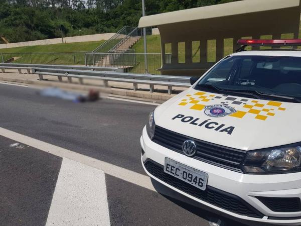 Homem morre atropelado por caminhão no km 33 da Rodovia Anhanguera