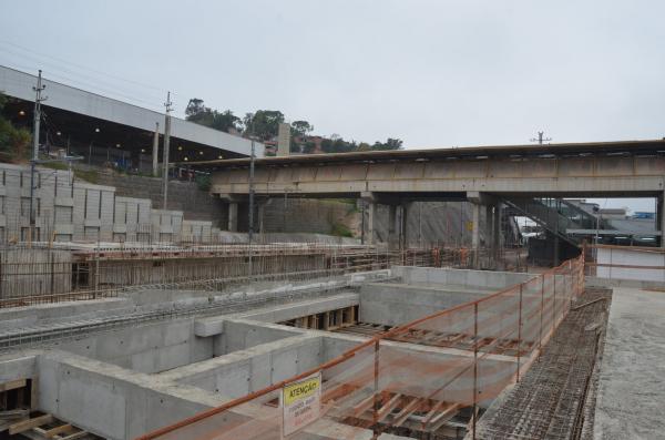 Estação de Francisco Morato está com 60% das obras concluídas