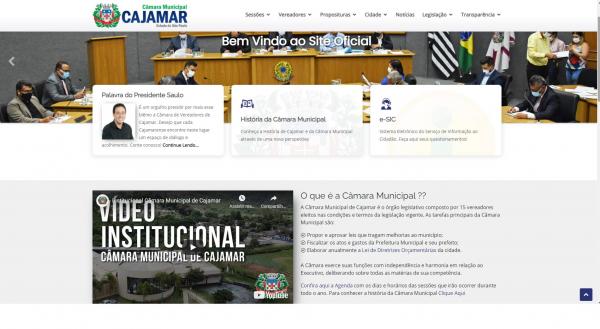 Site da Câmara Municipal ganha função que permite contato com vereadores de Cajamar 