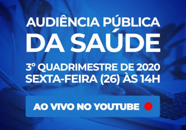 Prefeitura realizará Audiência Pública da Saúde neste sexta 