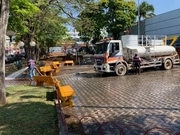 Serviços de revitalização foram feitos na ‘Praça da Igreja’, em Jordanésia