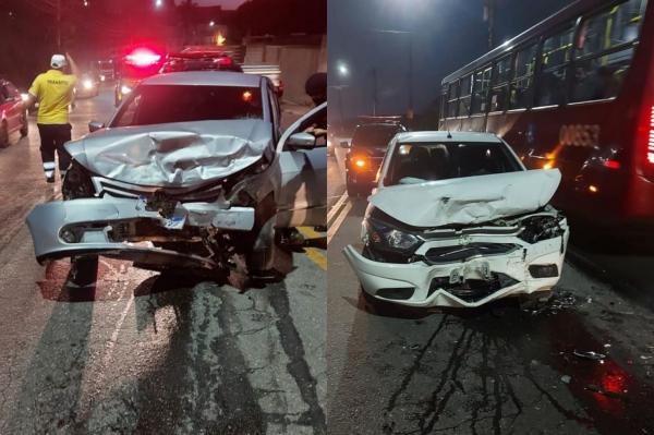 Batida entre veículos deixa feridos em Avenida do Guaturinho, em Cajamar