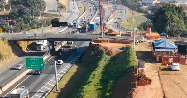 Tráfego sobre viaduto do km 54 da Anhanguera em Jundiaí será temporariamente interditado no fim de semana 