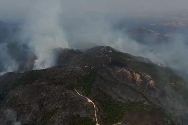 Equipes entram no sétimo dia de combate ao incêndio na Serra do Japi