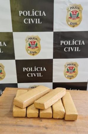 Ajudante geral é preso com sete tijolos de maconha em Franco da Rocha