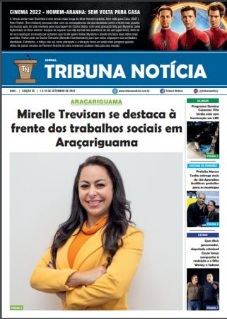 Jornal Tribuna Notícia: Mirelle Trevisan se destaca em ações sociais de Araçariguama