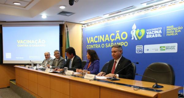 Ministério da Saúde lança campanha de vacinação contra o sarampo