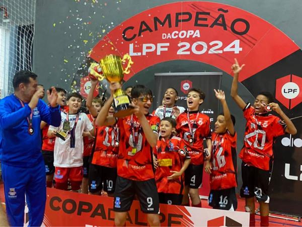 Cajamar é Campeão Invicto da Copa da Liga Paulista Sub-13 de futsal