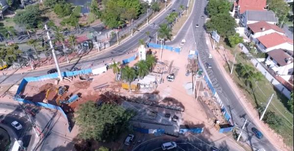 Obras de construção do túnel da Praça da Paz seguem em ritmo avançado em Santana de Parnaíba 