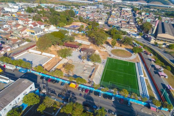 Obras da construção do Parque Cajamar Feliz avançam para a etapa final